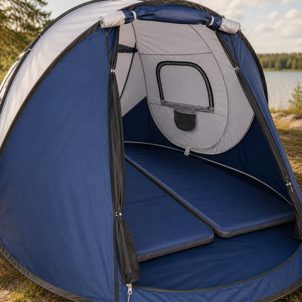 FLOECREST 4-Person Instant Pop-Up Camping Tent with Carry Bag