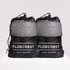 FLOECREST Clear Reusable Ice Cubes with Mesh Storage Bag – 12LB（360 PCS）
