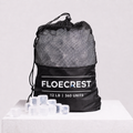 FLOECREST Clear Reusable Ice Cubes with Mesh Storage Bag – 12LB（360 PCS）