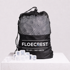 FLOECREST Clear Reusable Ice Cubes with Mesh Storage Bag – 12LB（360 PCS）