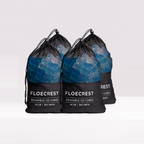 FLOECREST Blue Reusable Ice Cubes with Mesh Storage Bag – 12LB（360 PCS）